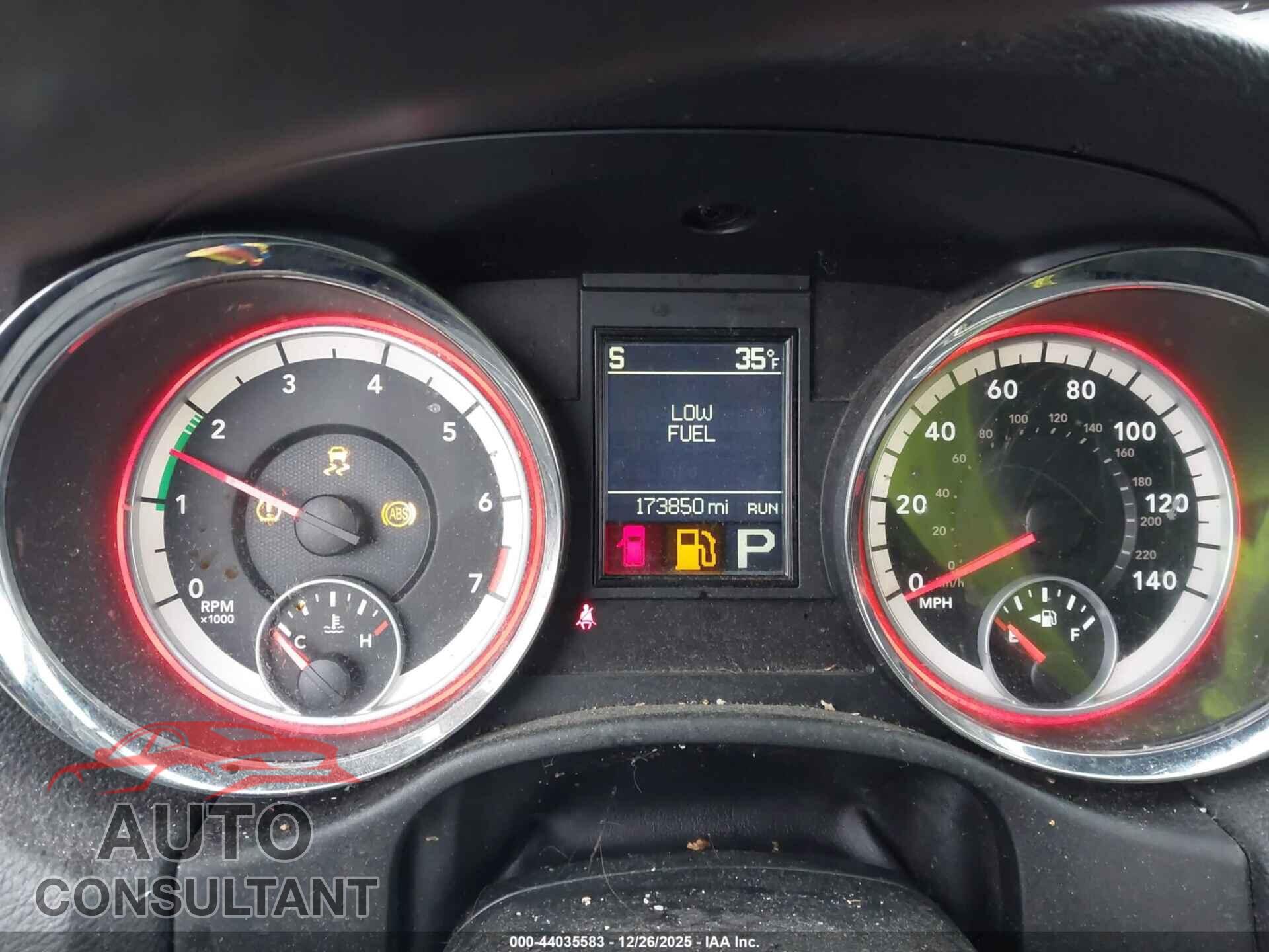 DODGE DURANGO 2012 - 1C4RDJAG3CC207286