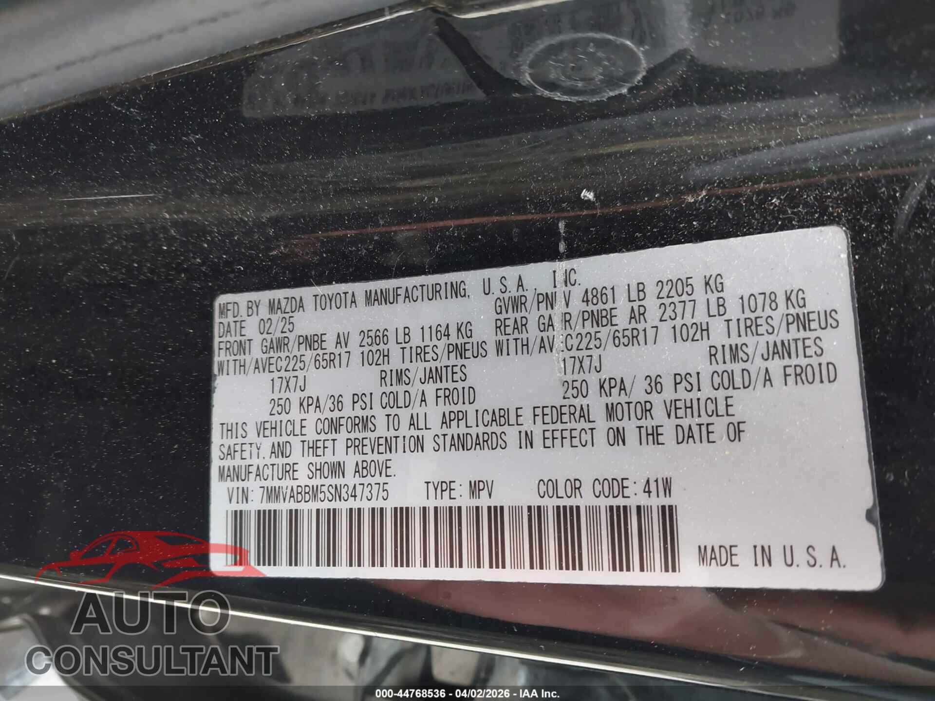 MAZDA CX-50 2025 - 7MMVABBM5SN347375