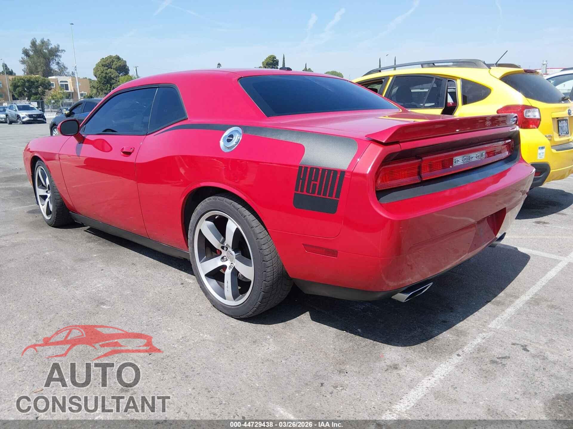 DODGE CHALLENGER 2012 - 2C3CDYCJ0CH141675