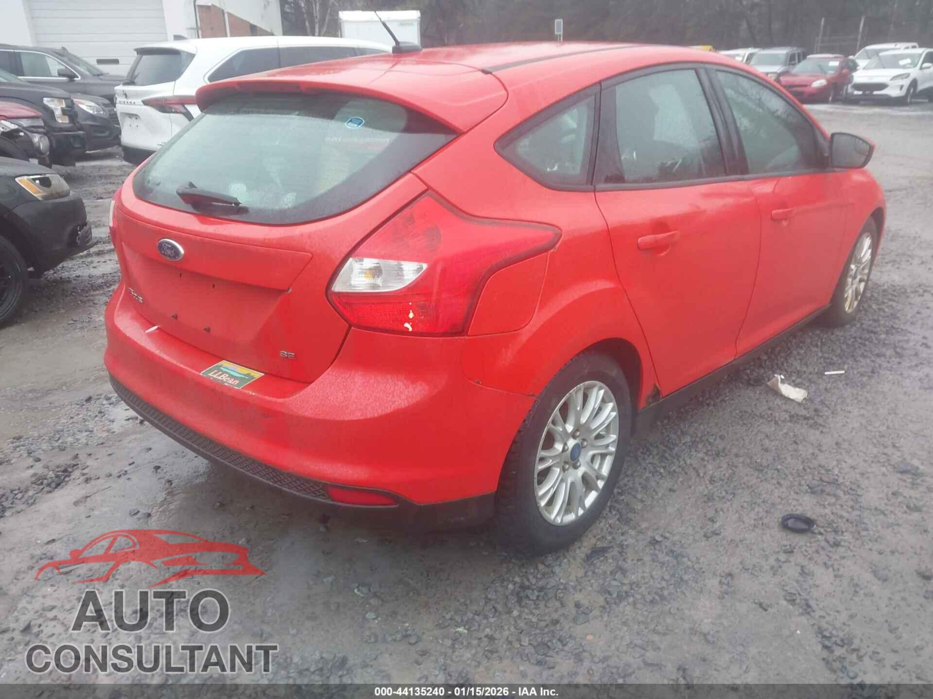 FORD FOCUS 2012 - 1FAHP3K2XCL107287