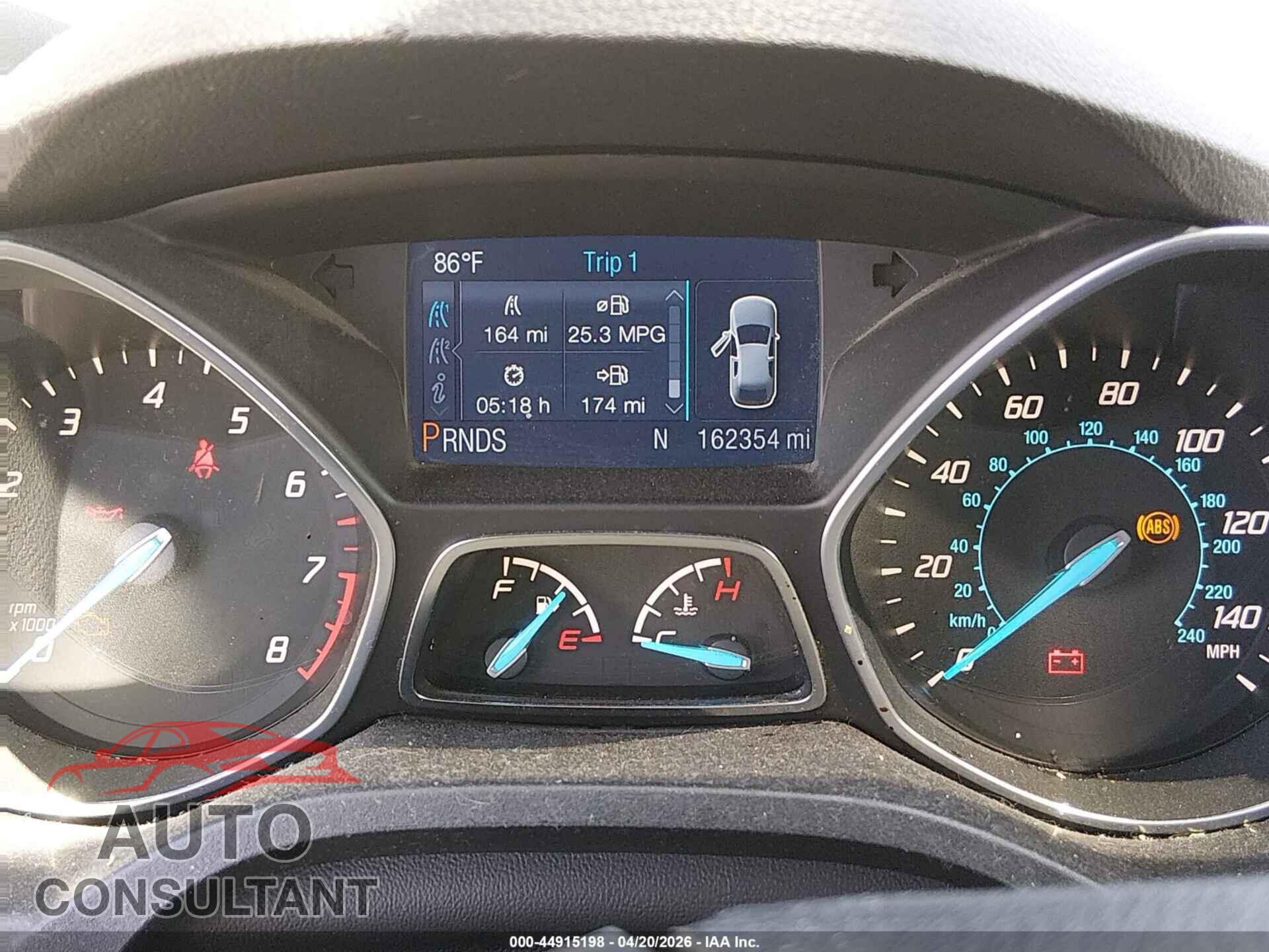 FORD ESCAPE 2014 - 1FMCU0F78EUB30416