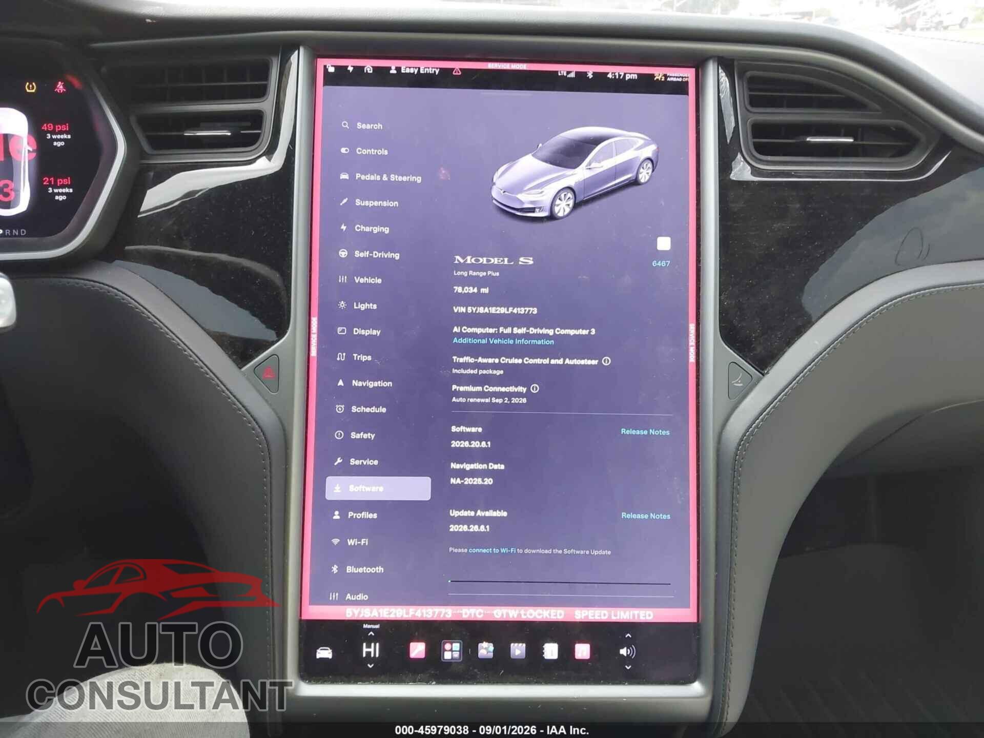 TESLA MODEL S 2020 - 5YJSA1E29LF413773