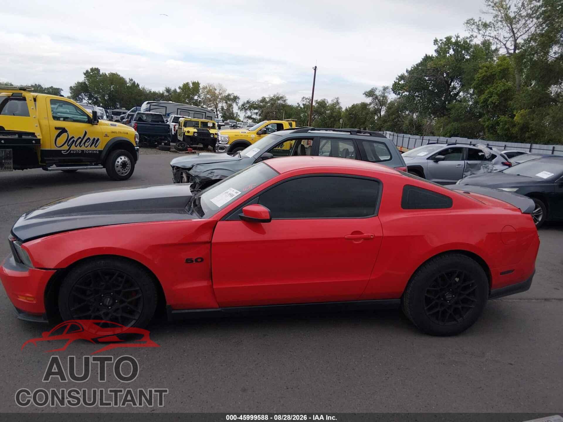 FORD MUSTANG 2012 - 1ZVBP8CF3C5284571