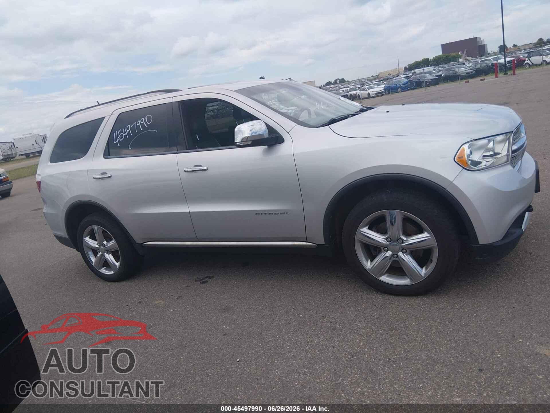 DODGE DURANGO 2012 - 1C4SDJET8CC192566