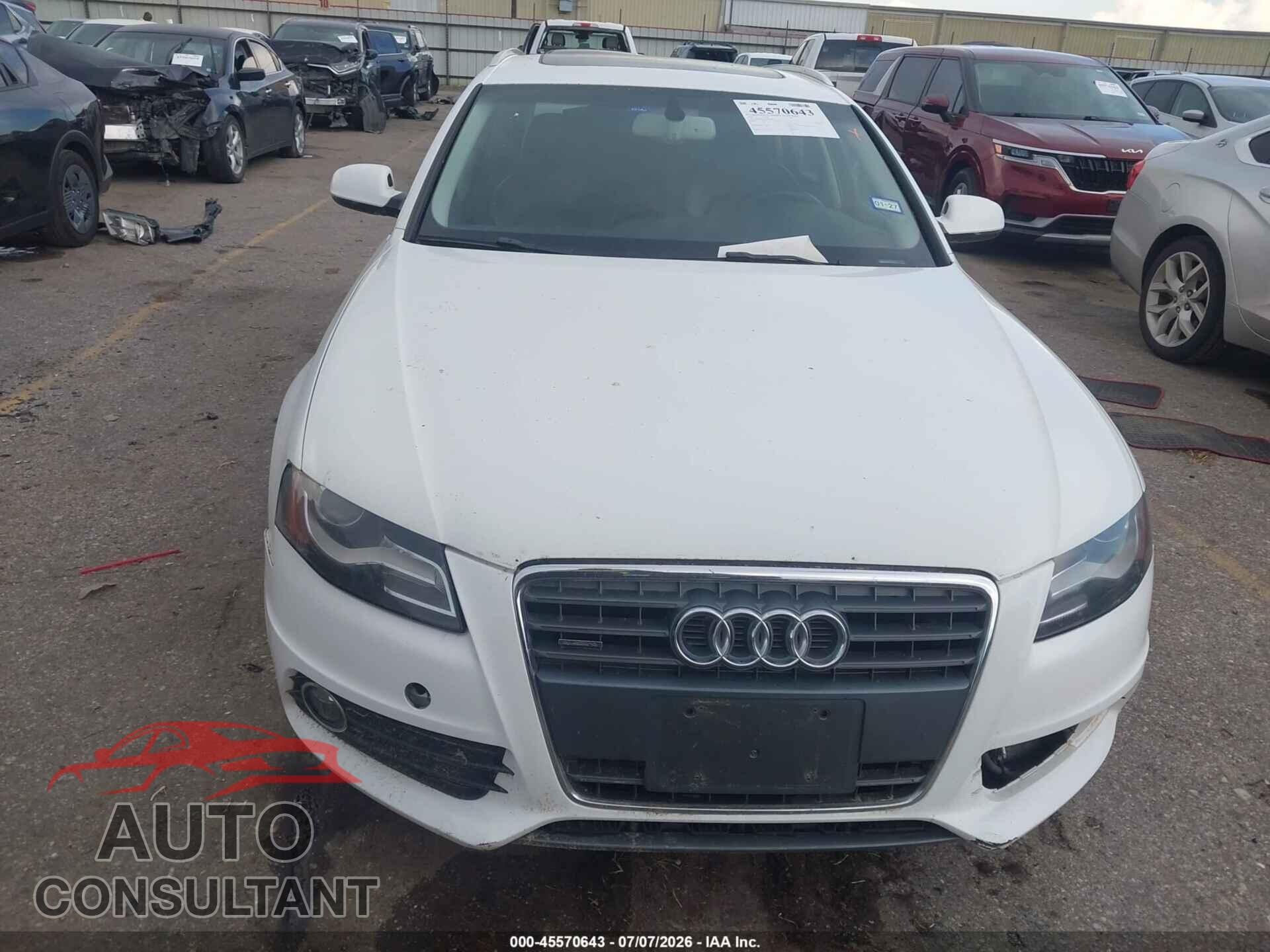 AUDI A4 2012 - WAU4FBFL0CA084488