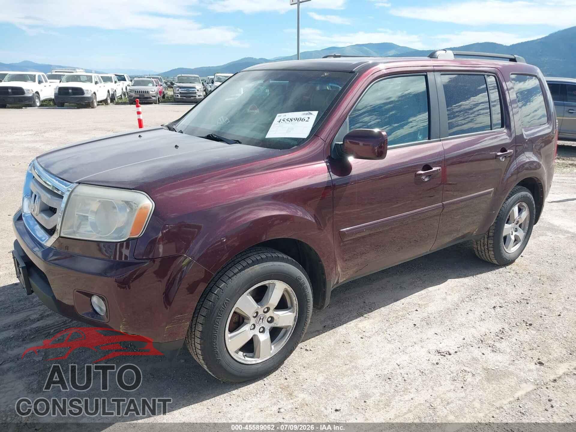 HONDA PILOT 2011 - 5FNYF4H60BB070801