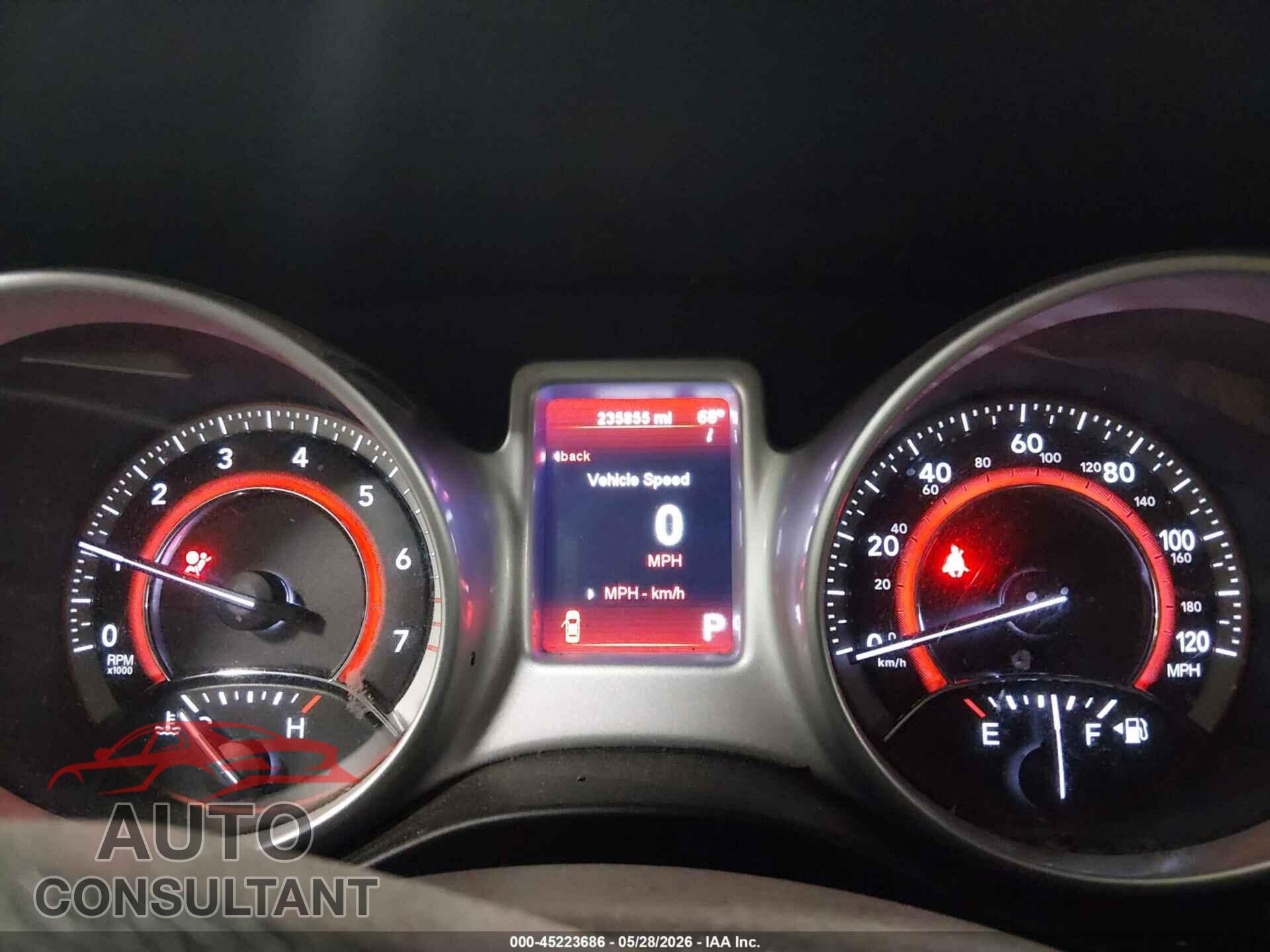 DODGE JOURNEY 2012 - 3C4PDCBG4CT267602