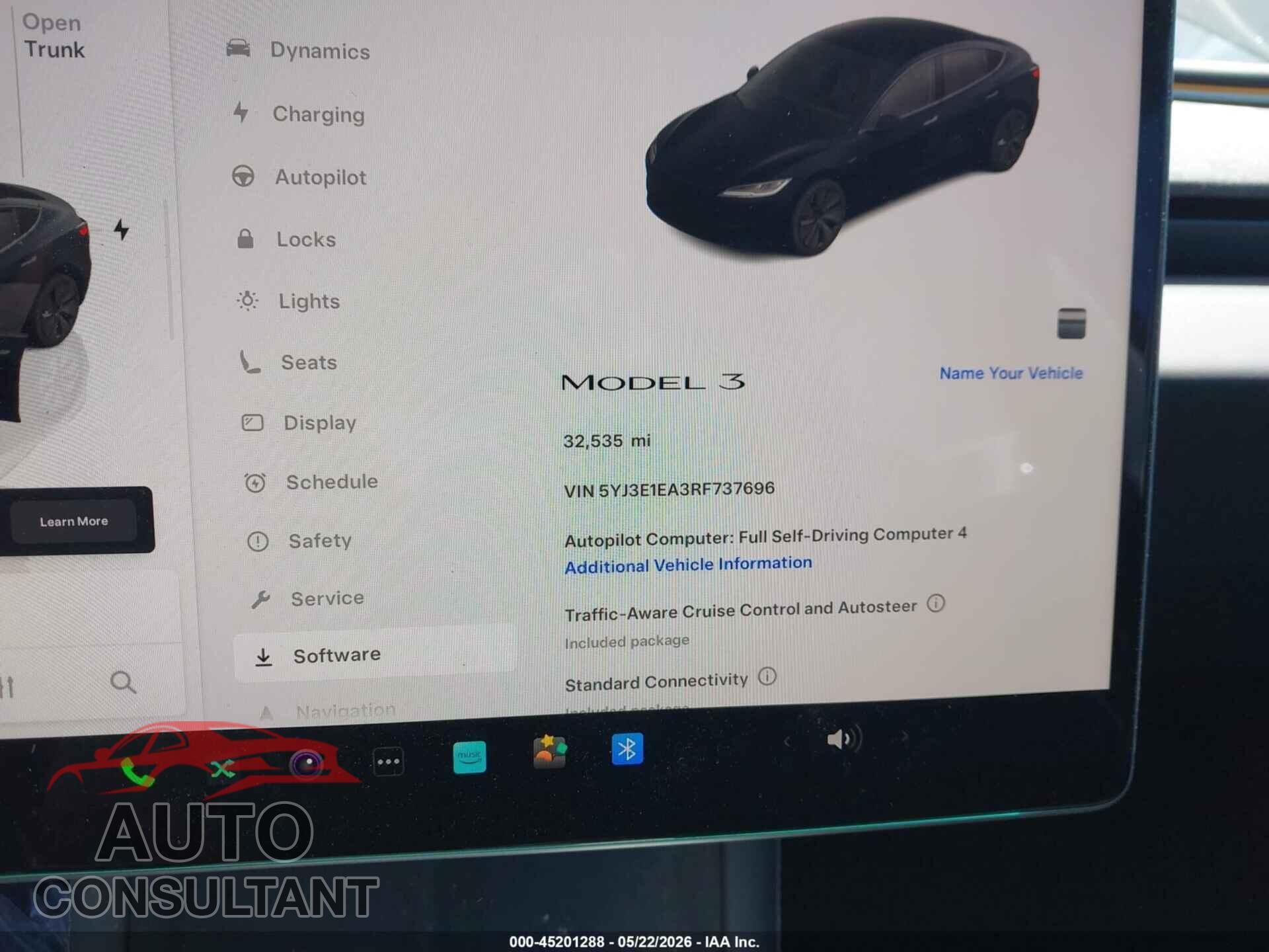 TESLA MODEL 3 2024 - 5YJ3E1EA3RF737696