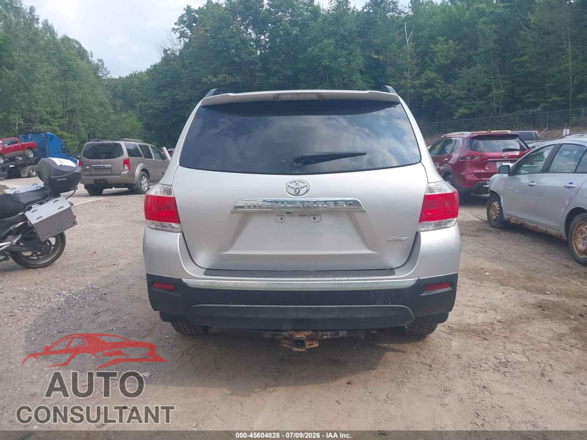 TOYOTA HIGHLANDER 2012 - 5TDBK3EH2CS152463