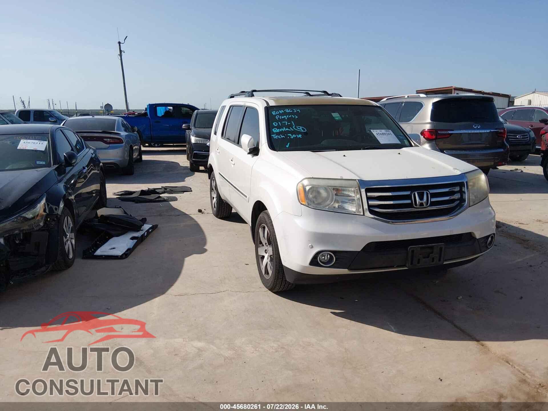 HONDA PILOT 2014 - 5FNYF3H95EB007735