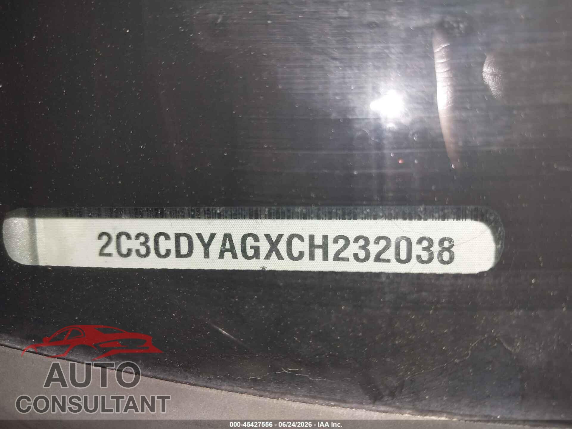 DODGE CHALLENGER 2012 - 2C3CDYAGXCH232038