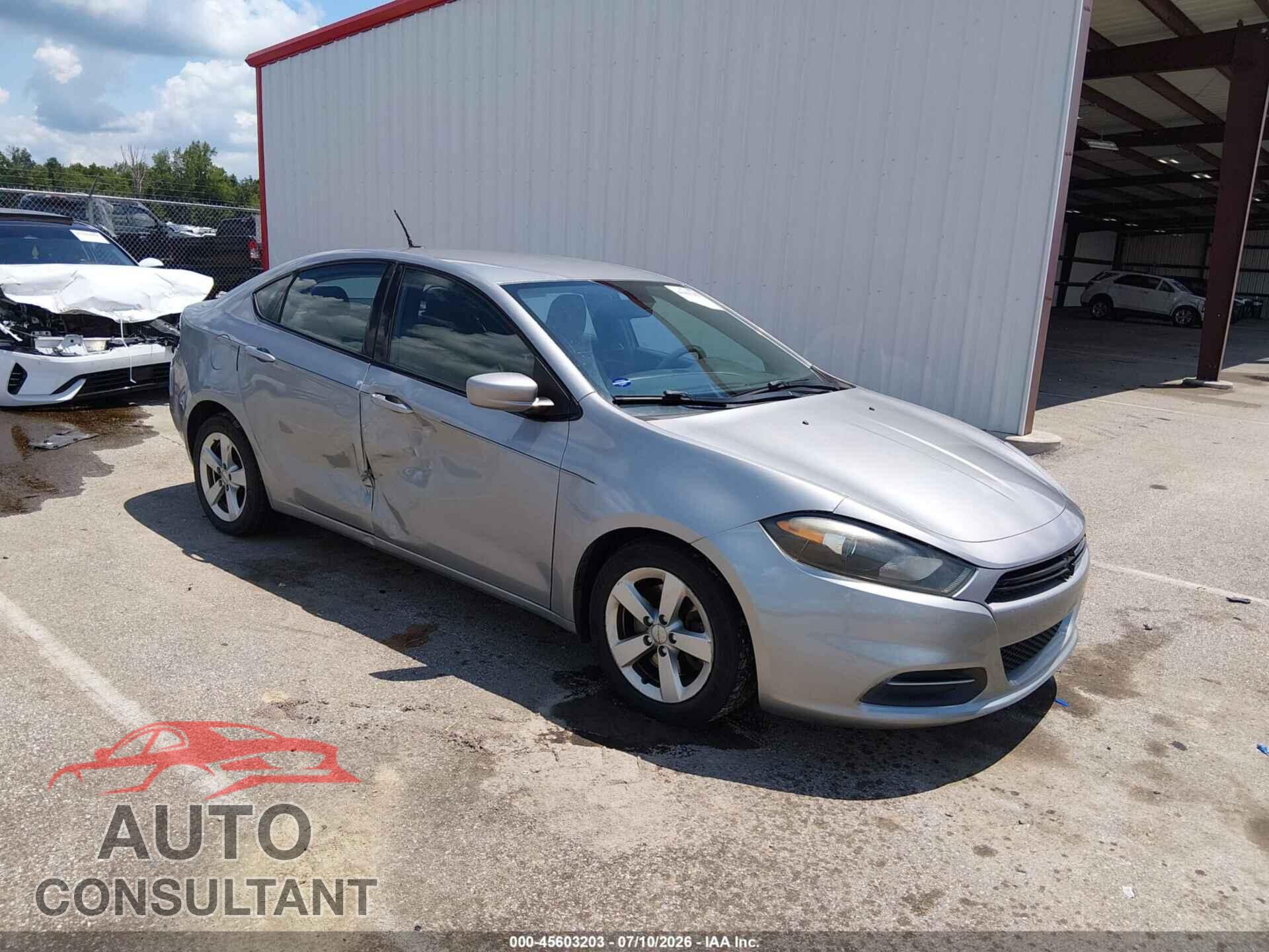 DODGE DART 2015 - 1C3CDFBB3FD186786