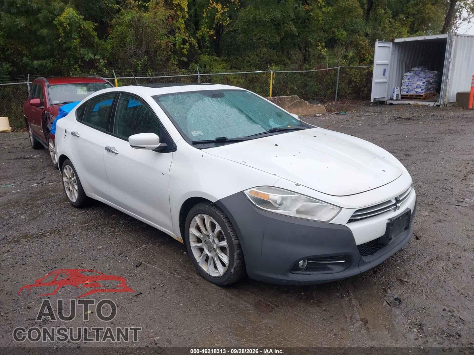 DODGE DART 2015 - 1C3CDFCB4FD346155