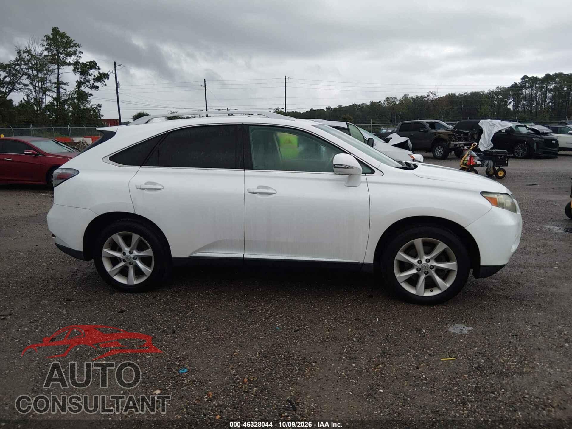 LEXUS RX 350 2010 - 2T2ZK1BA7AC032900