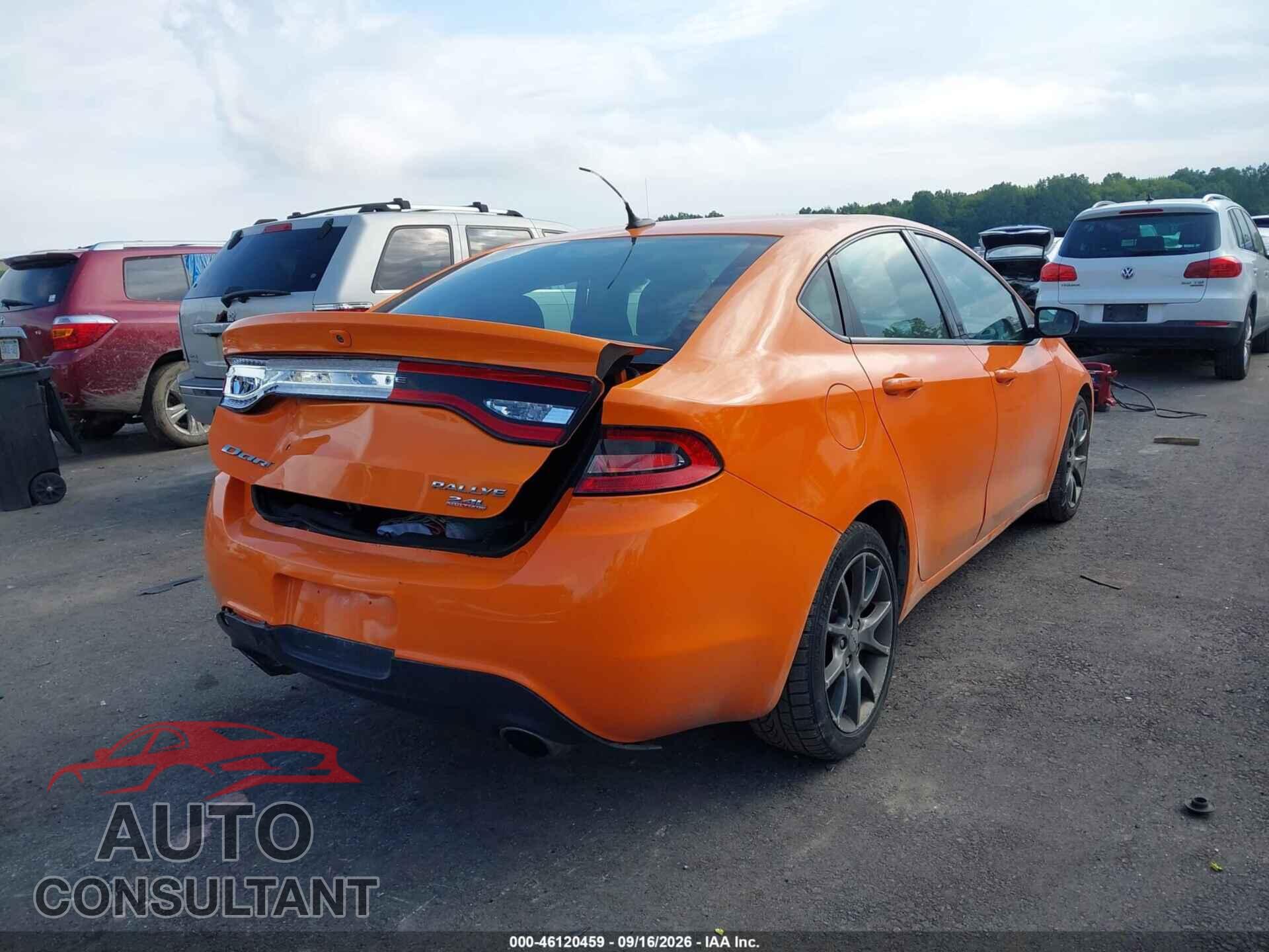 DODGE DART 2014 - 1C3CDFBB0ED824104