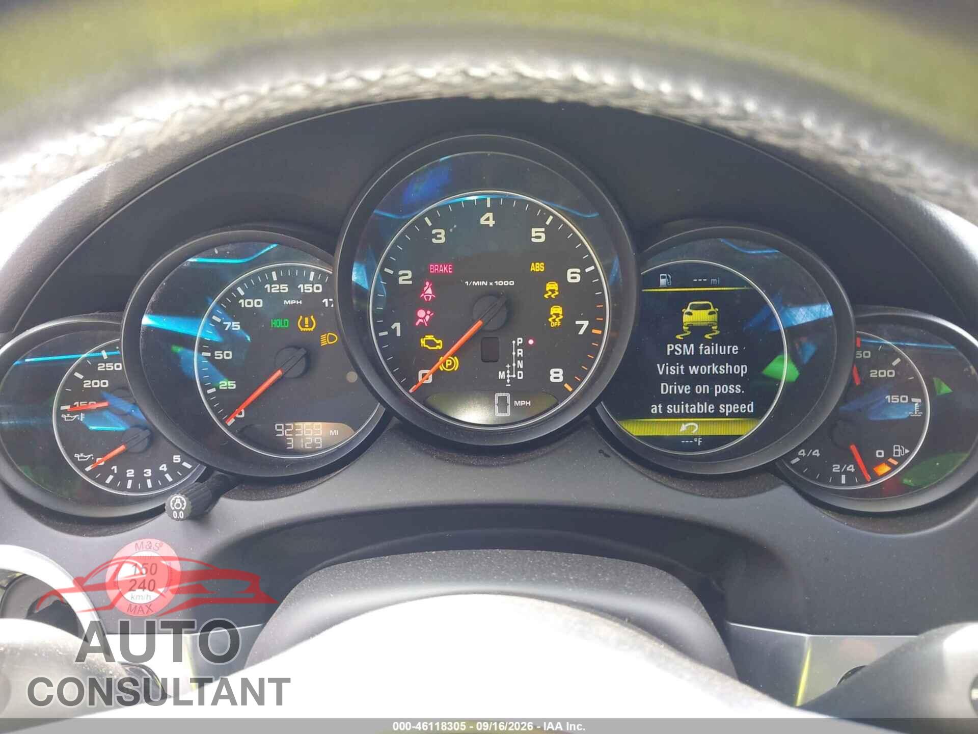 PORSCHE CAYENNE 2017 - WP1AA2A23HKA83760