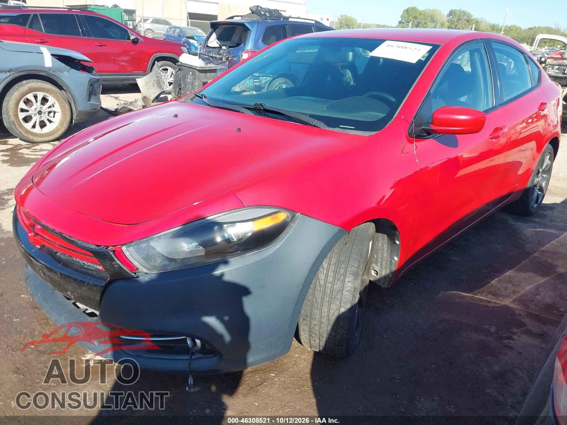 DODGE DART 2013 - 1C3CDFBA8DD154808