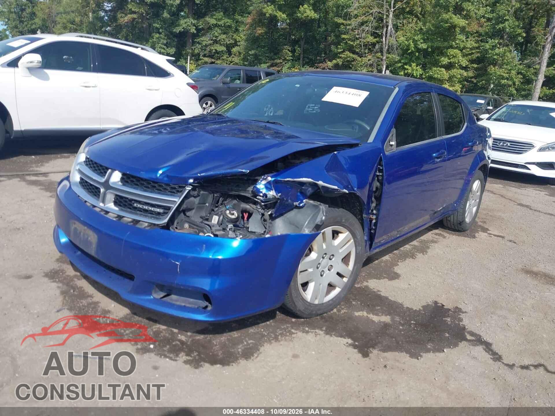 DODGE AVENGER 2012 - 1C3CDZAB7CN148535