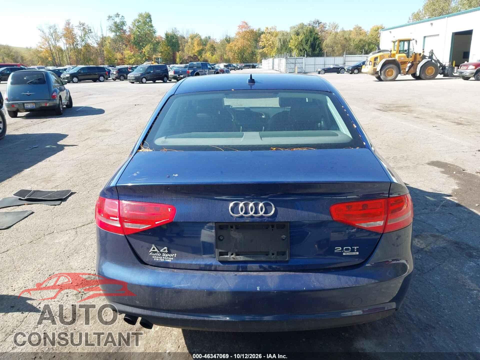 AUDI A4 2013 - WAUBFAFL3DN044160