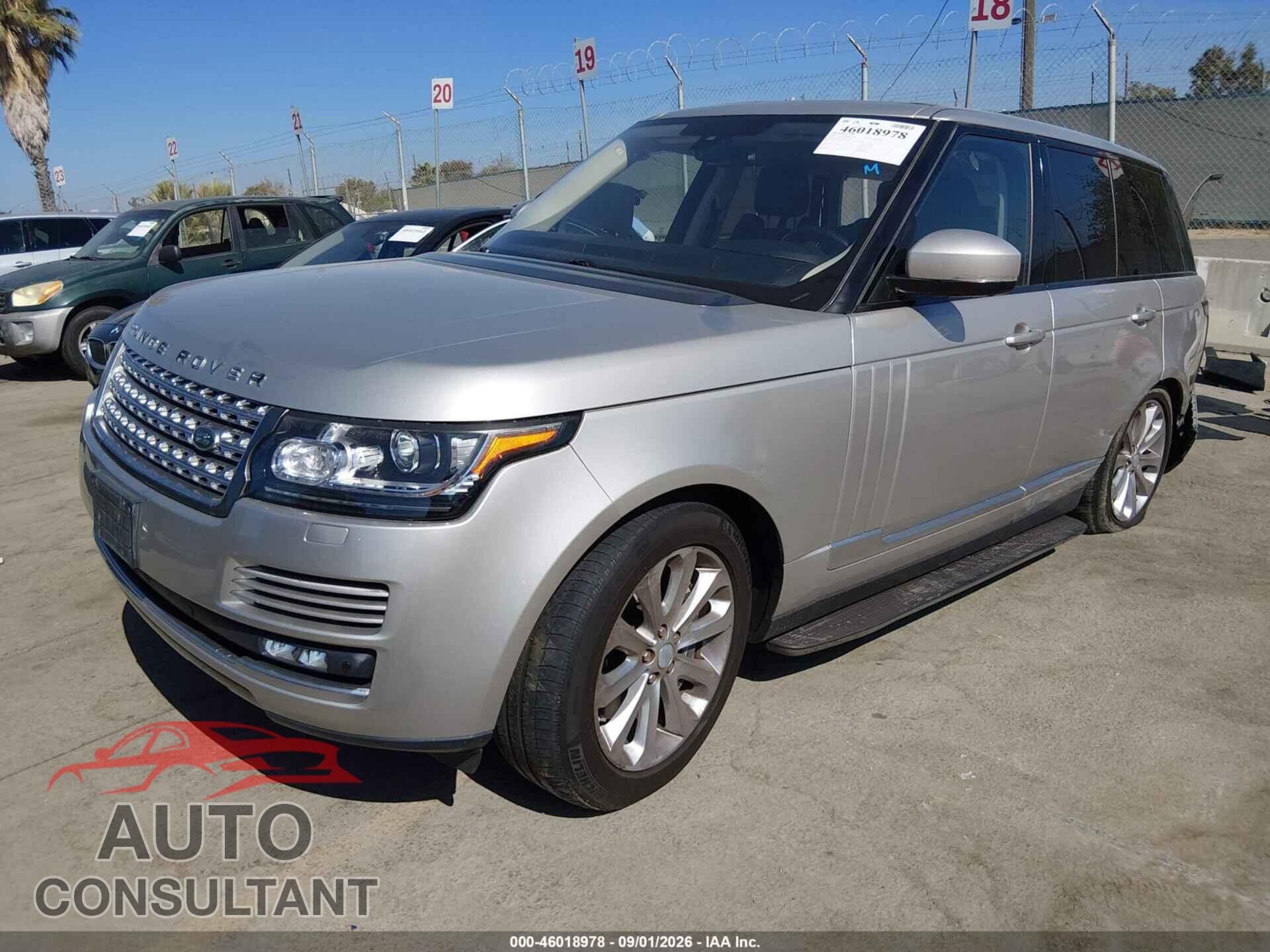LAND ROVER RANGE ROVER 2016 - SALGS2VF9GA253283