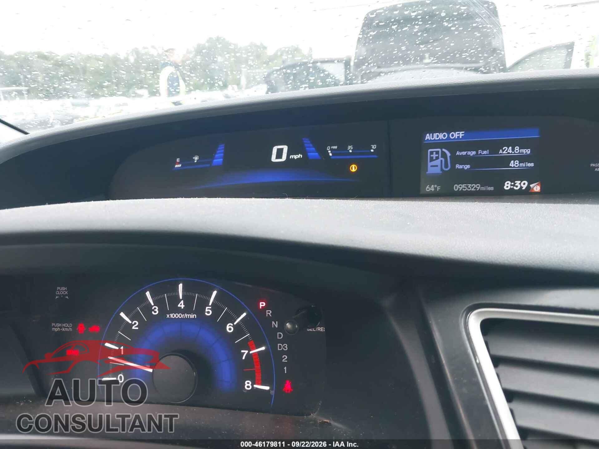 HONDA CIVIC 2013 - 19XFB2F5XDE204577