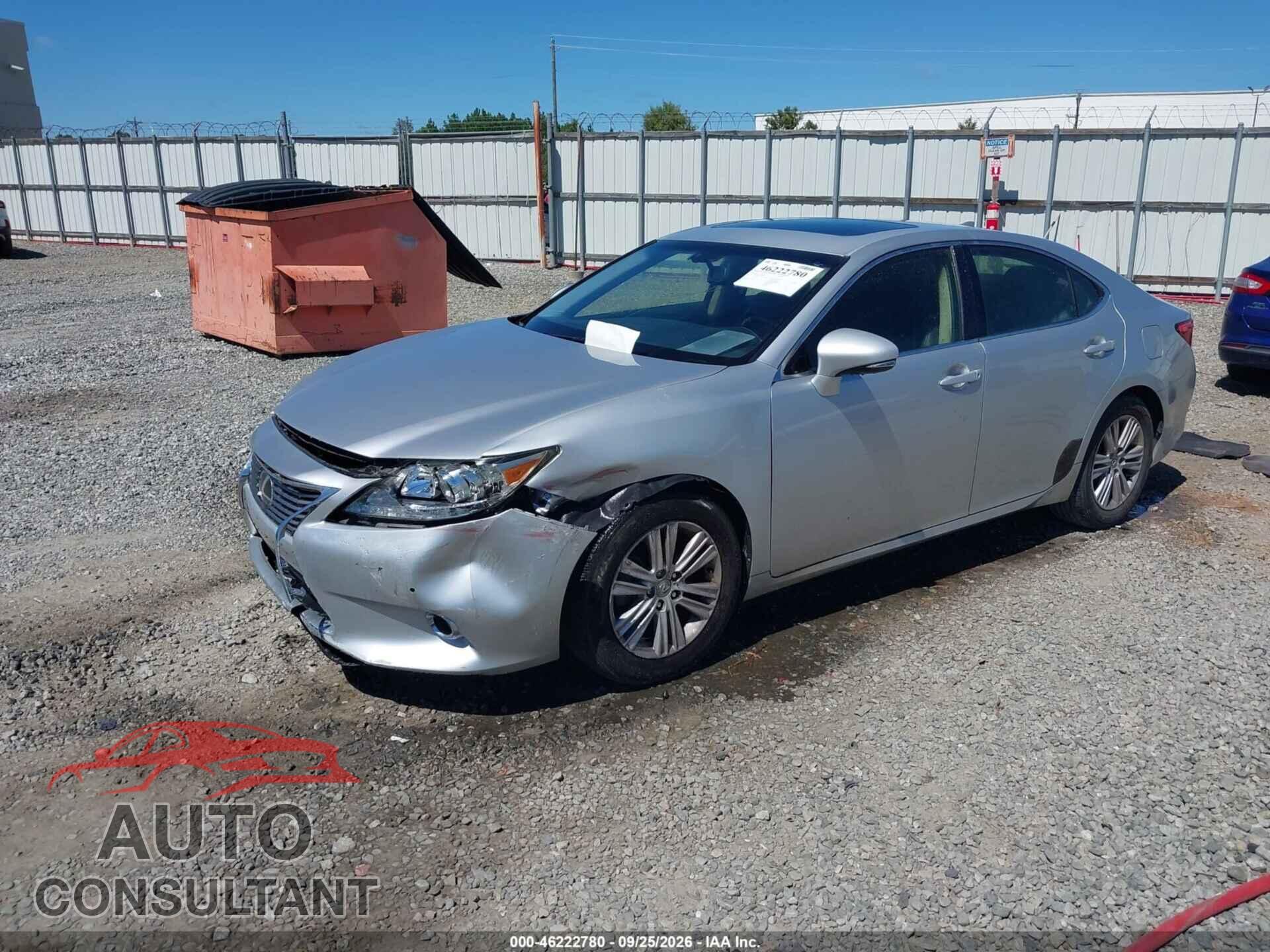 LEXUS ES 350 2015 - JTHBK1GG9F2208014