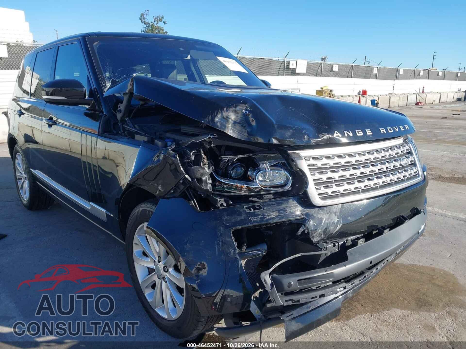 LAND ROVER RANGE ROVER 2016 - SALGS2VF1GA264682