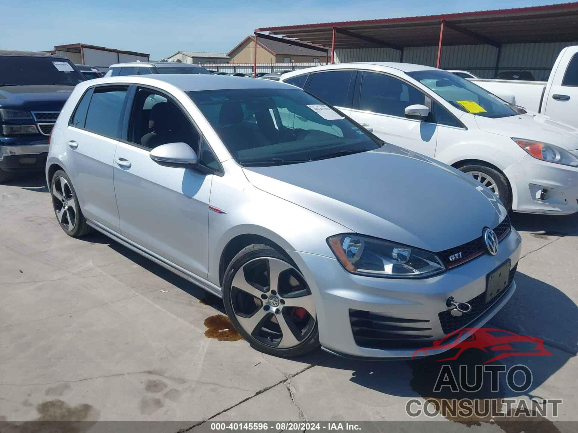 VOLKSWAGEN GOLF GTI 2016 - 3VW4T7AUXGM068703