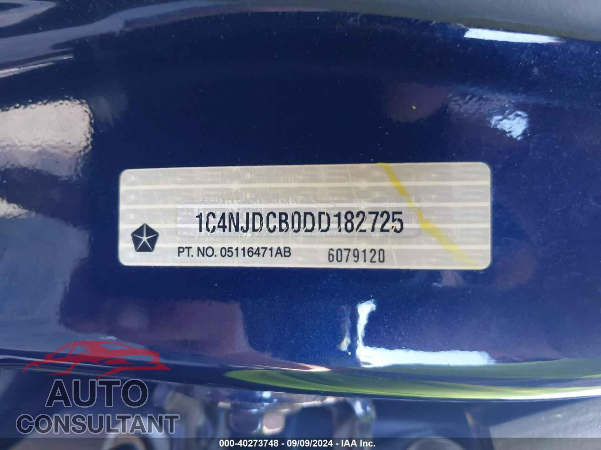 JEEP COMPASS 2013 - 1C4NJDCB0DD182725