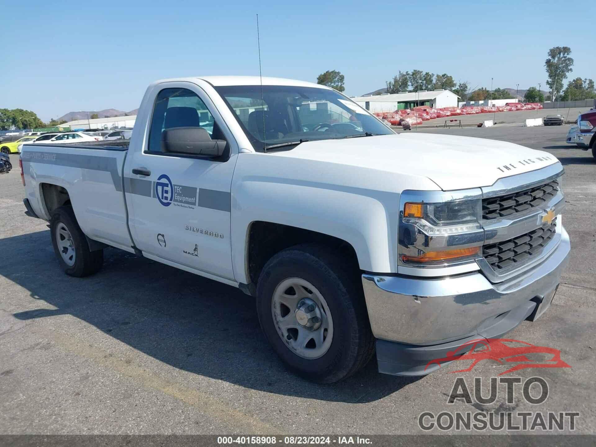 CHEVROLET SILVERADO 1500 2018 - 1GCNCNEC6JZ907149