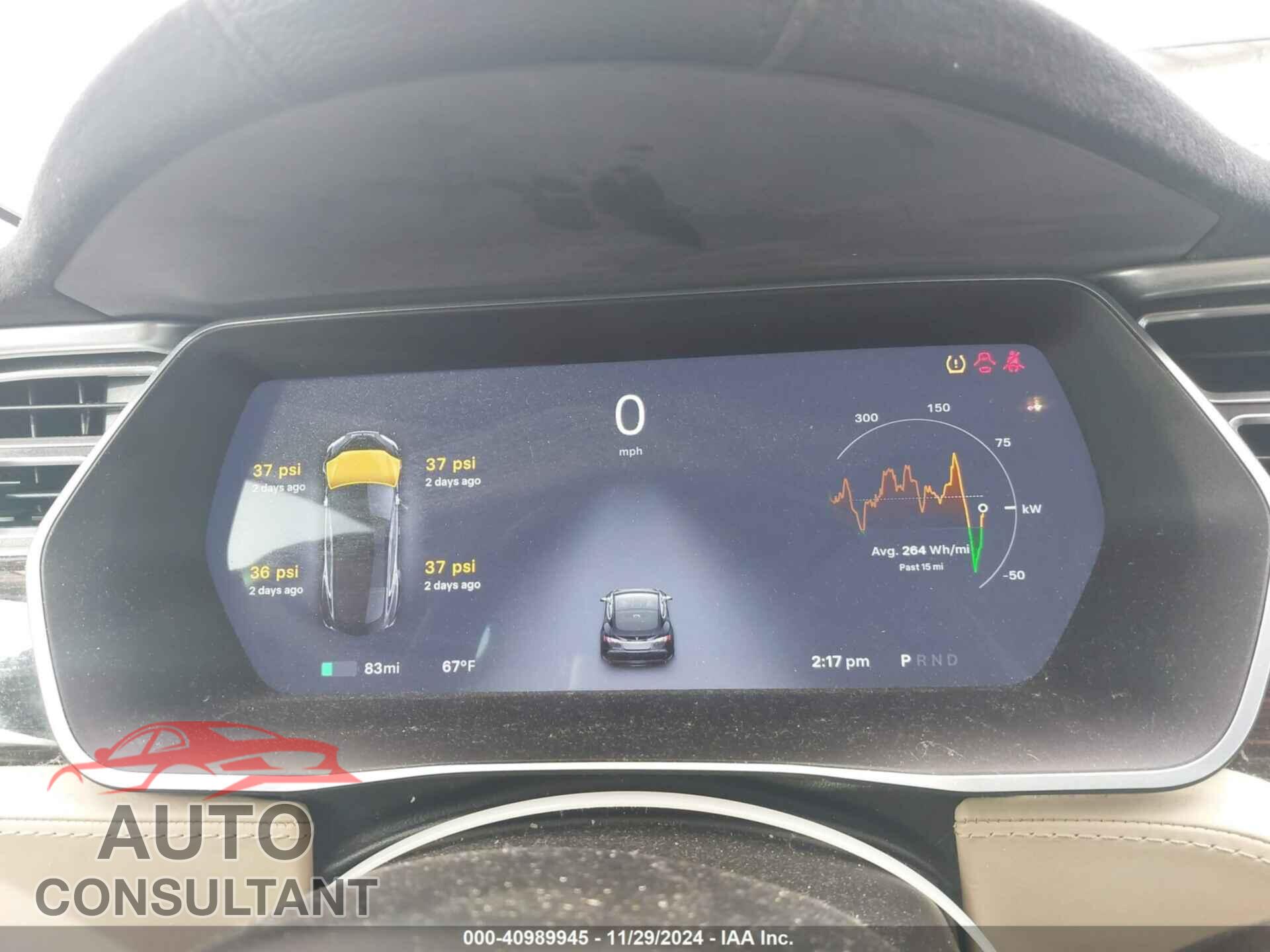 TESLA MODEL S 2015 - 5YJSA1E29FF105930