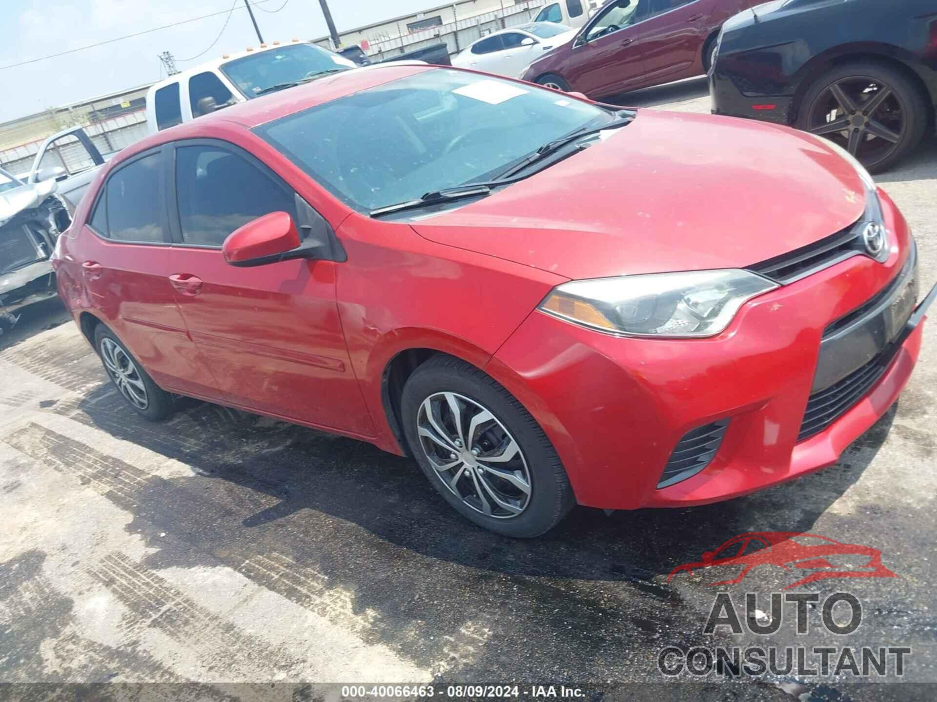 TOYOTA COROLLA 2016 - 5YFBURHE3GP568437