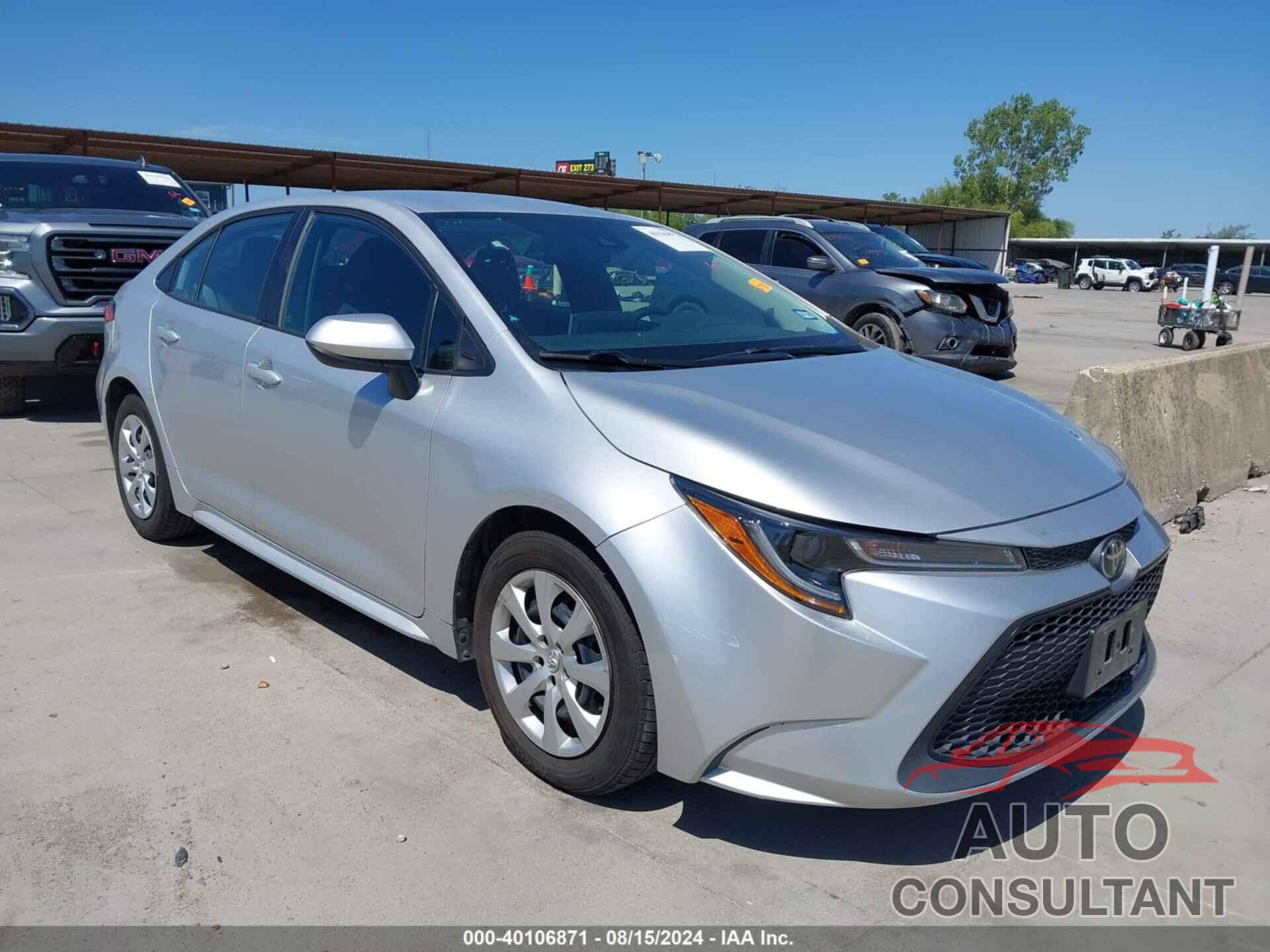 TOYOTA COROLLA 2020 - 5YFEPRAE8LP092310