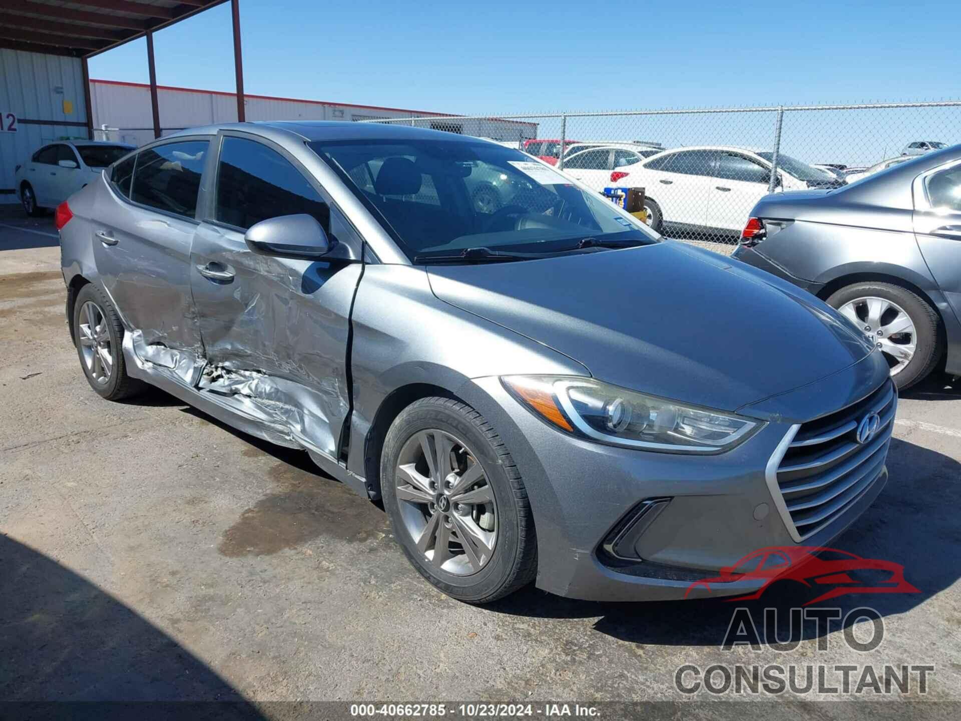 HYUNDAI ELANTRA 2017 - KMHD84LF9HU386015