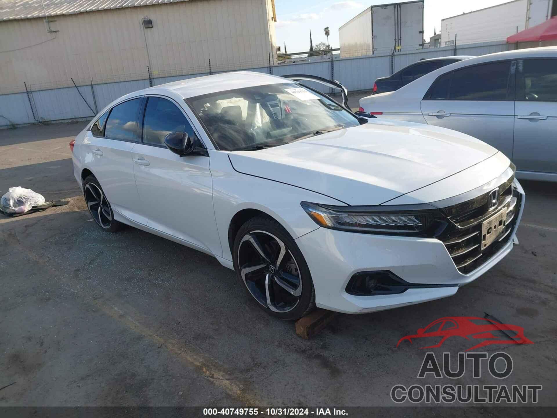 HONDA ACCORD 2021 - 1HGCV1F38MA105392