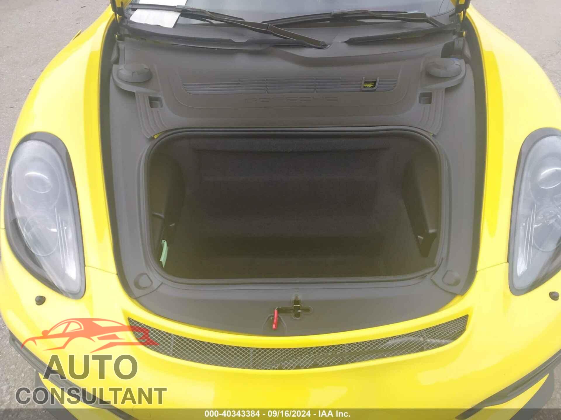 PORSCHE CAYMAN 2016 - WP0AC2A83GK192573