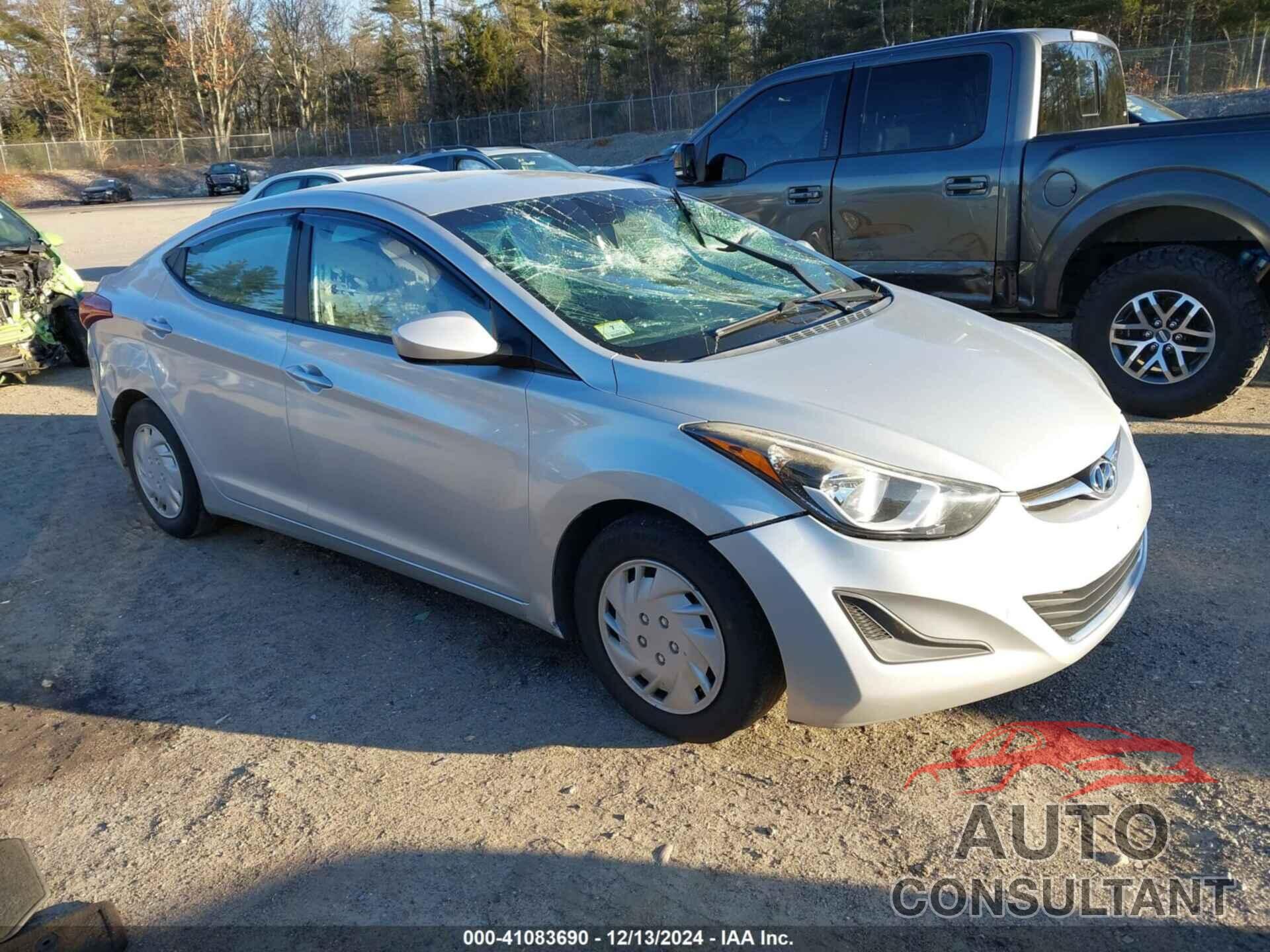 HYUNDAI ELANTRA 2016 - KMHDH4AE8GU488043