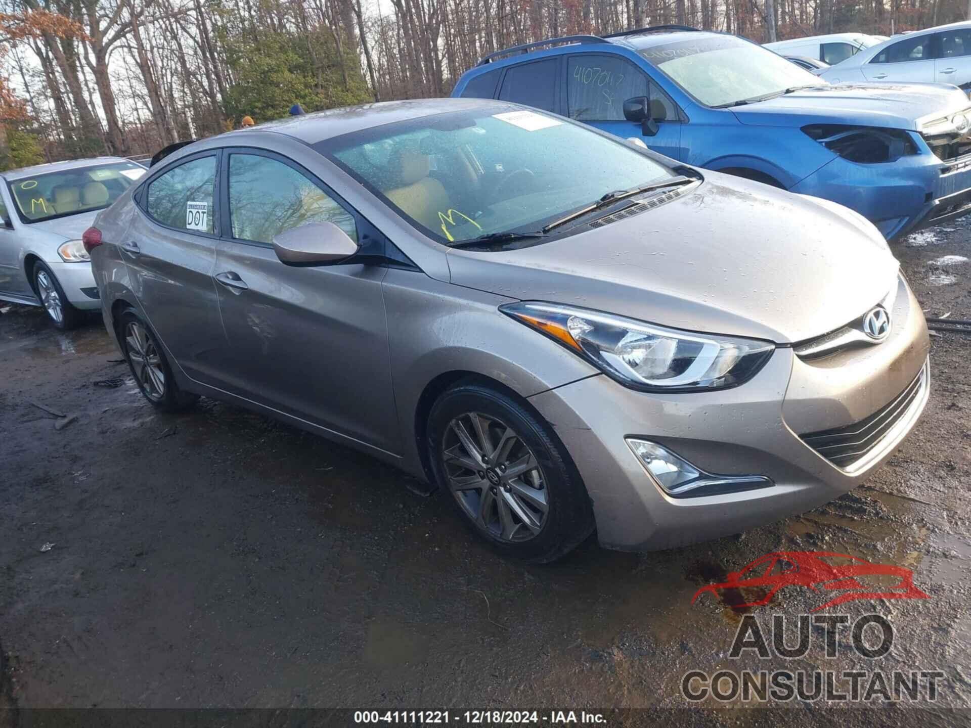 HYUNDAI ELANTRA 2015 - 5NPDH4AE7FH614258