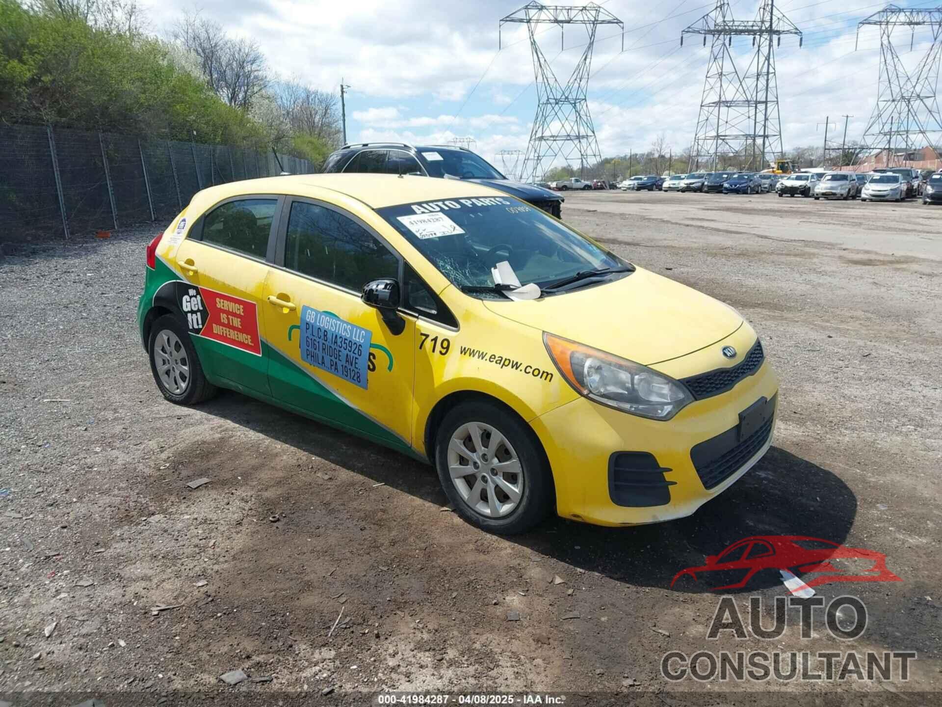 KIA RIO 2017 - KNADM5A34H6007857