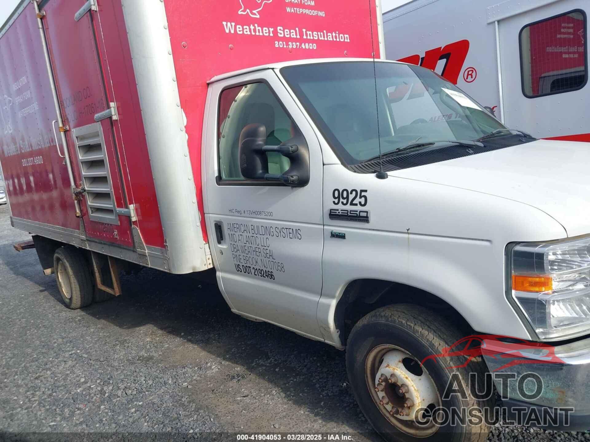 FORD E-350 CUTAWAY 2013 - 1FDWE3FL3DDB29925