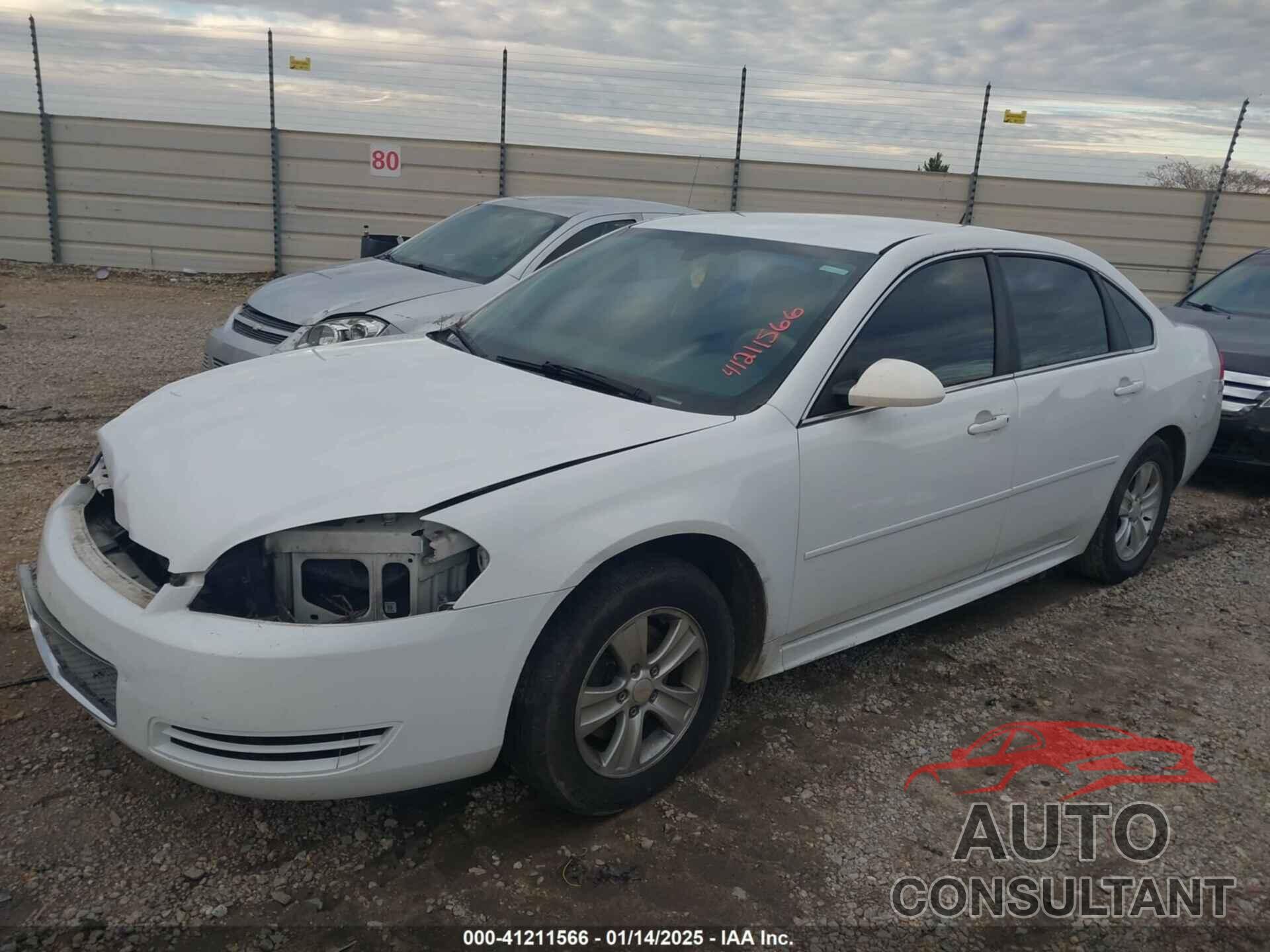 CHEVROLET IMPALA 2012 - 2G1WA5E39C1168101