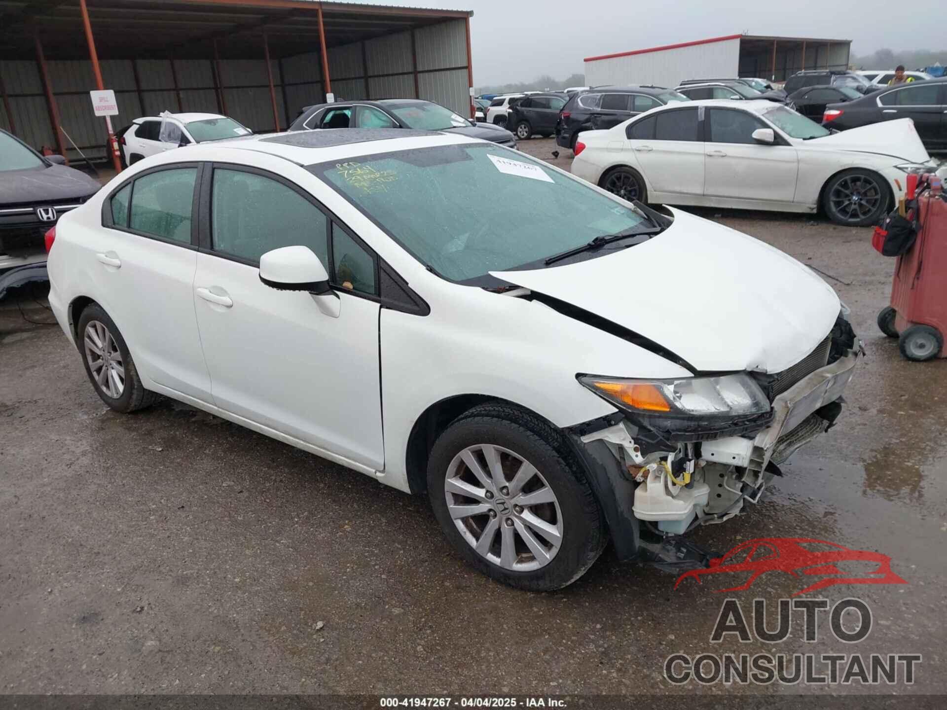 HONDA CIVIC 2012 - 19XFB2F80CE097564