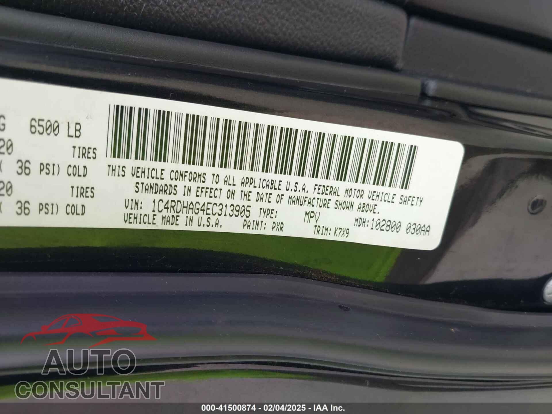 DODGE DURANGO 2014 - 1C4RDHAG4EC313905