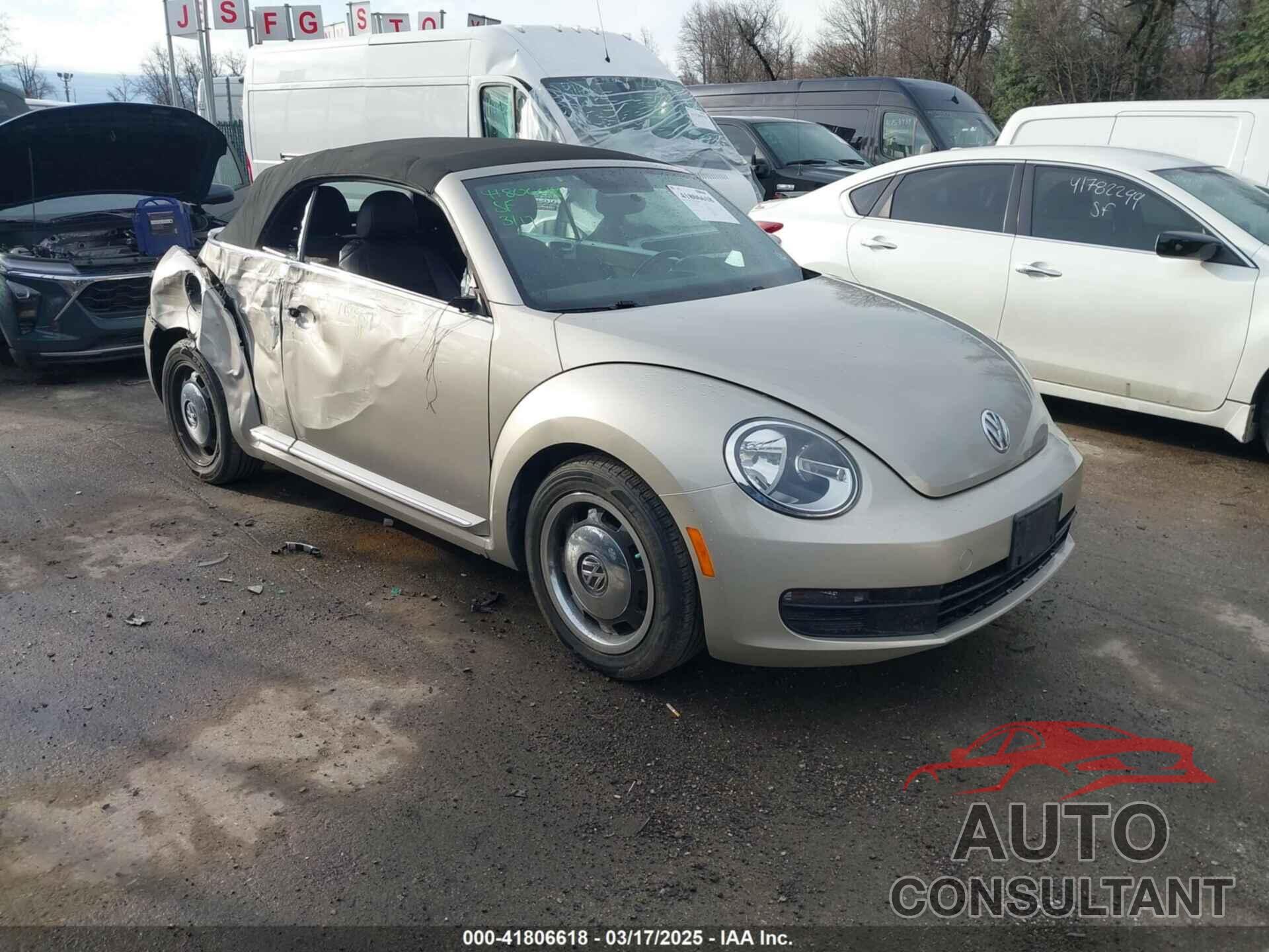VOLKSWAGEN BEETLE 2013 - 3VW5P7AT3DM800312