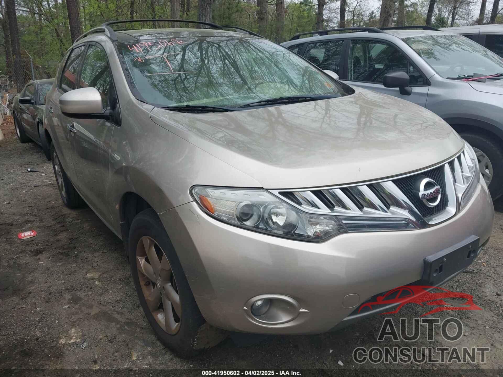 NISSAN MURANO 2010 - JN8AZ1MU7AW017328