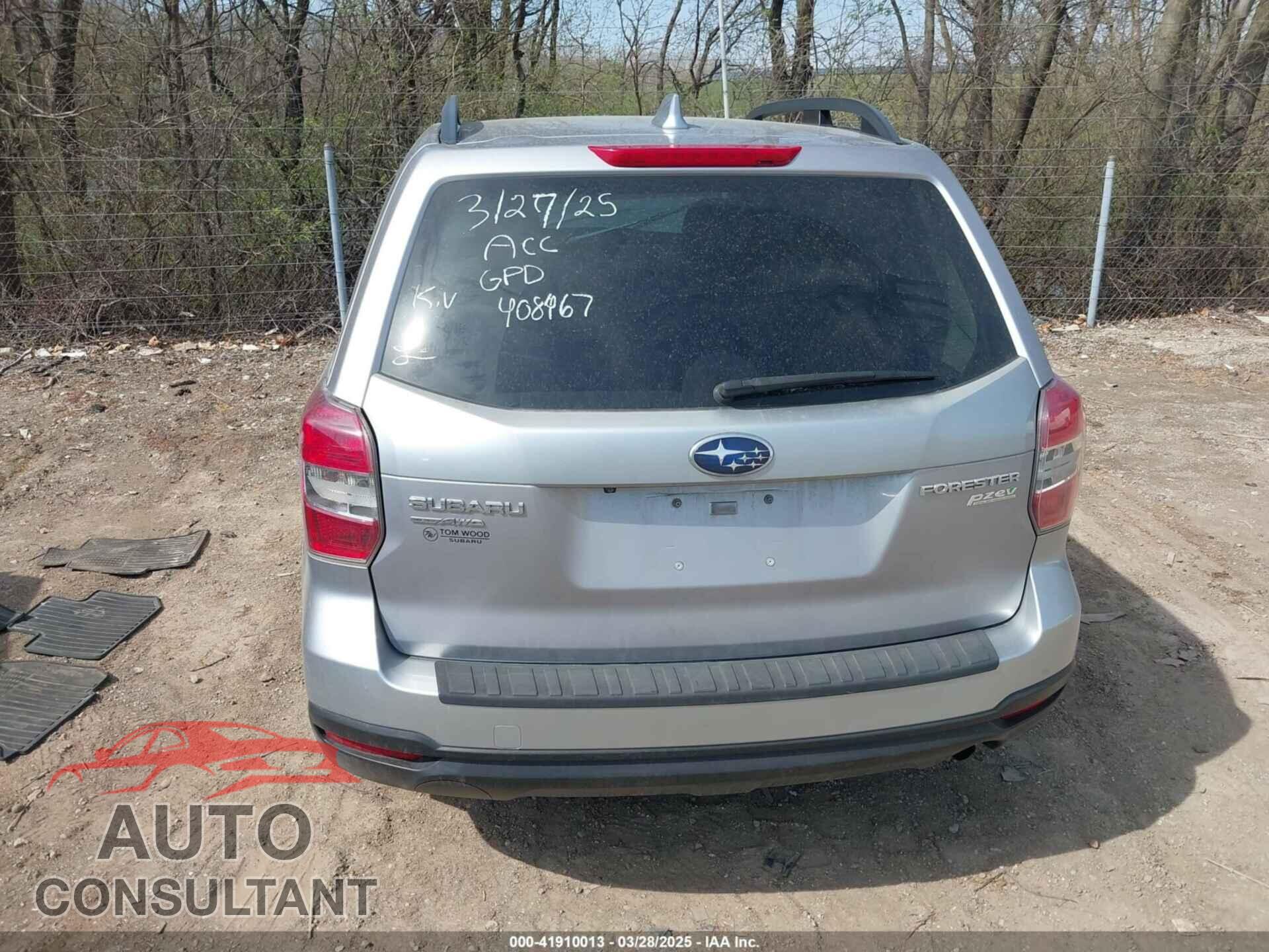 SUBARU FORESTER 2016 - JF2SJADC8GH408467
