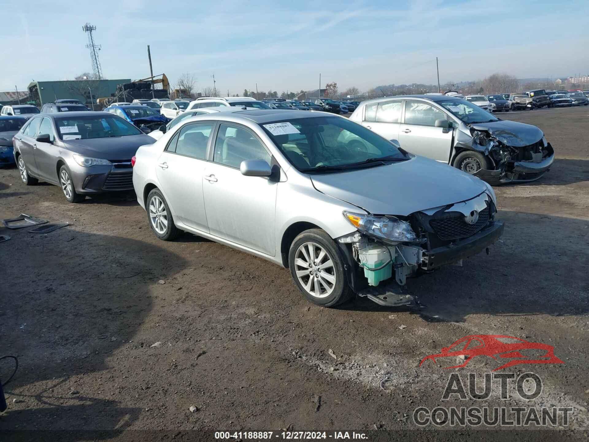 TOYOTA COROLLA 2009 - 2T1BU40E69C023334