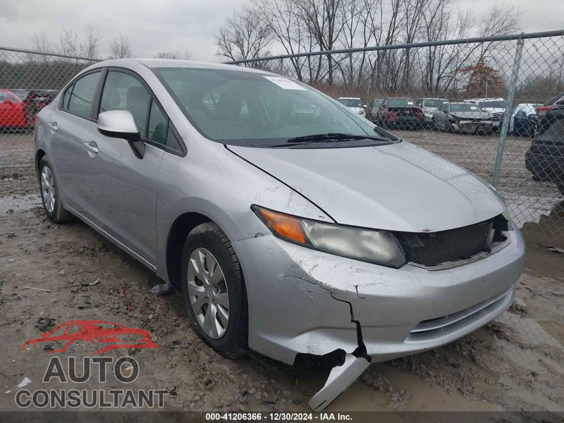 HONDA CIVIC SDN 2012 - 19XFB2F59CE007737