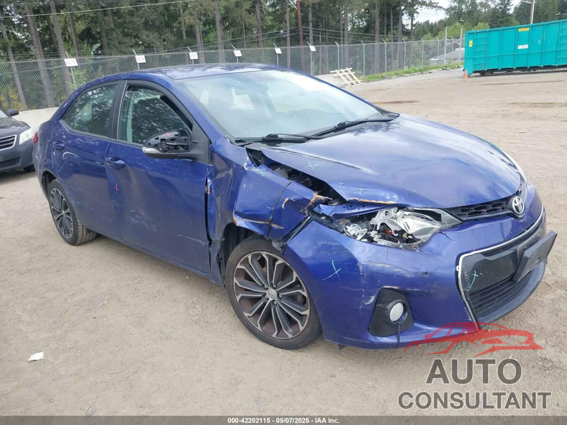 TOYOTA COROLLA 2015 - 2T1BURHE6FC301601