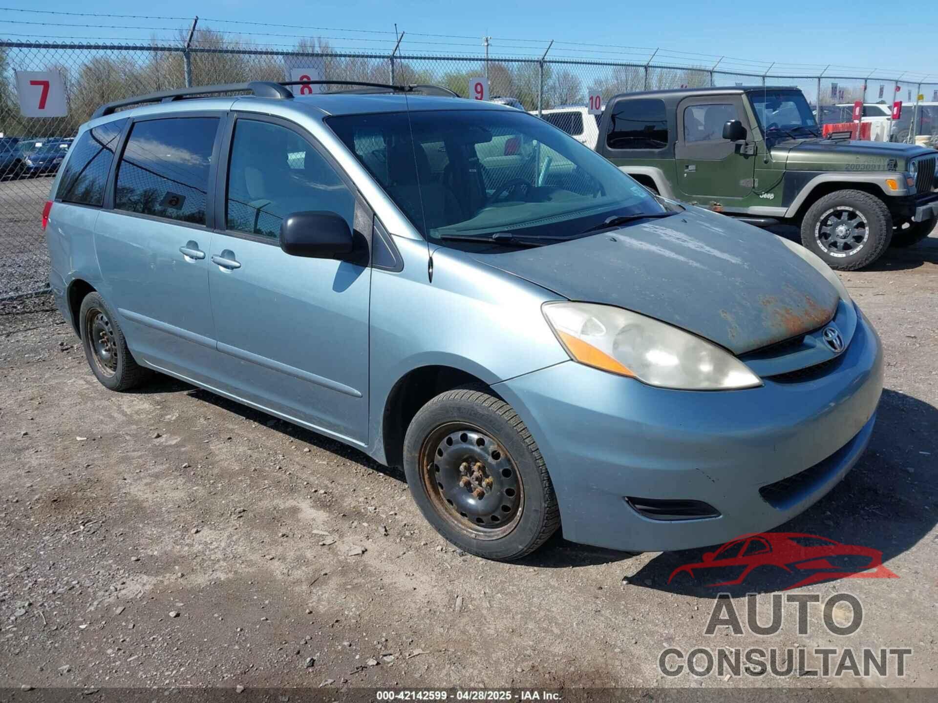 TOYOTA SIENNA 2009 - 5TDZK23C29S275687
